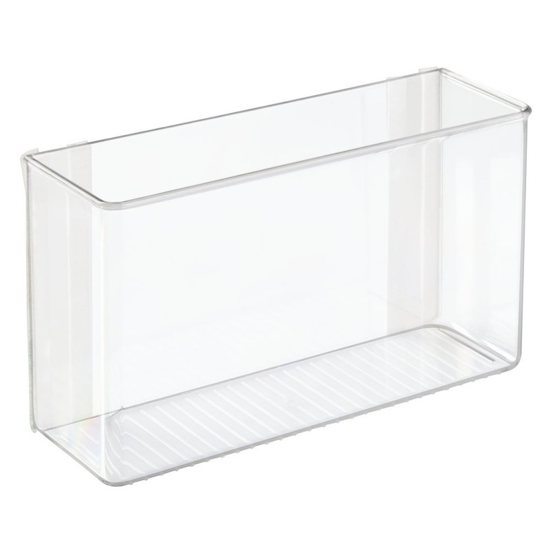 mDesign Plastic Adhesive Mount Storage Organizer Container for Kitchen or