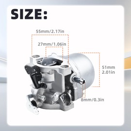 Engine Carburettor, Briggs Stratton Lawn Tractor Lawn Mower Carburettor Kit Garden Carburettor Replacement Accessories, Gasket Carburettor Replacement Parts for 498027 799728 499161 498231 494502