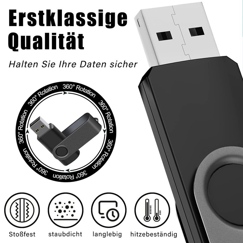 USB Stick 4 GB Pack of 10 Memory Stick USB