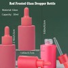 4 Pcs Frosted Glass Dropper Bottles with 3 Funnels, 30ml