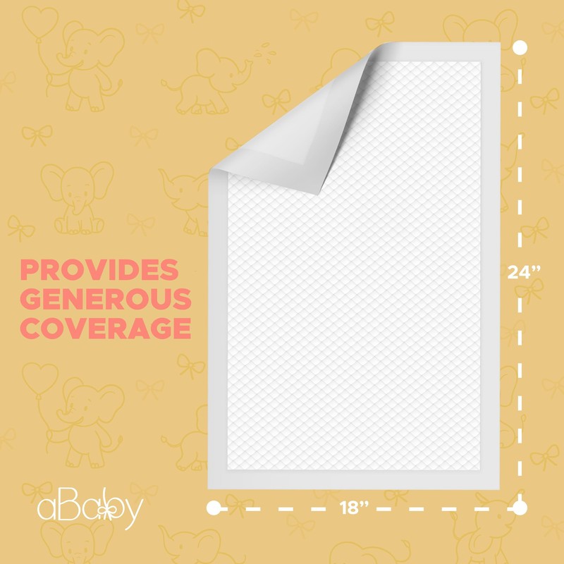 Disposable Changing Pads for Baby (50 Pack) Super Soft and