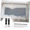GANAZONO 4Pcs Stainless Steel Ice Scraper for Freezer Deicing Includes