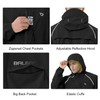 baleaf Men's Rain Jacket Waterproof Windbreaker Running Cycling Golf Hiking