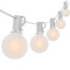 Abeja G40 LED Globe String Lights, 25Ft Outdoor Frosted Patio