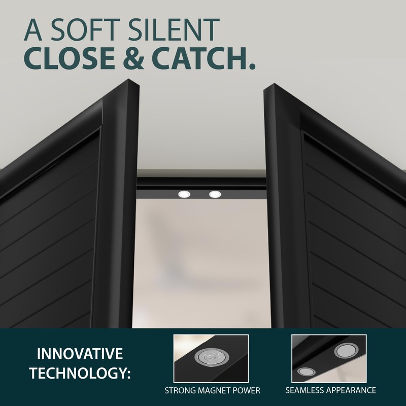 Mega Handles Concealed Magnetic Door Catch for Dummy Doors, Elegant