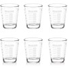 Shot Glasses Measuring Cup Set 6 Pack Espresso Shot Glasses
