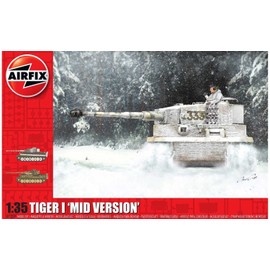 Airfix Tiger I Mid Version 1:35 WWII Military Tank Plastic Model Kit A1359