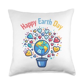 Unique Earth Day Quote Earth Cool Happy Earth Day Perfect Throw Pillow