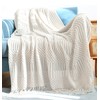 Hayisugal Bedspread Blanket Boho Blanket Soft Knitted Blanket Reversible Blanket