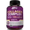 NutriFlair Premium Multi Collagen Peptides - 2250MG, 180 Capsules - Type I, II, III, V, X - Hydrolyzed Protein Complex - Nourish Hair, Skin, and Nails (180 Capsules)