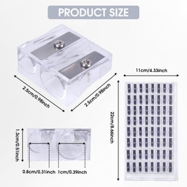 TAIXING Pack of 32 Double Pencil Sharpeners Metal Pencil Sharpener Mini Pencil Sharpener Handheld Plastic Casing Pencil Sharpener for Schools Art Offices Single Sale Reusable