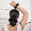 Enchanting Lace Oversized Hair Scrunchies - Pure Beauty with Crystal