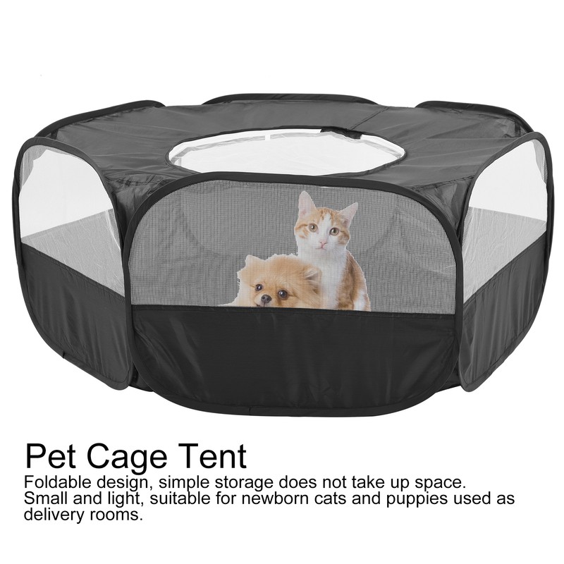 Foldable Small Animal Hamster Fence Autoopen Outdoor Indoor Exercise Crawling