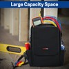 WISEPRO Zippered Electricians Tool Pouch, Waterproof 600D Tool Pouches Organization