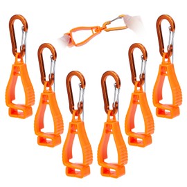 NICENEEDED 6 Pcs Glove Clips, Glove Belt Clips Glove Keeper Glove Holder Clip, Work Safety Keeper Clamp Catcher Glove Grabber Clip for Worker Construction