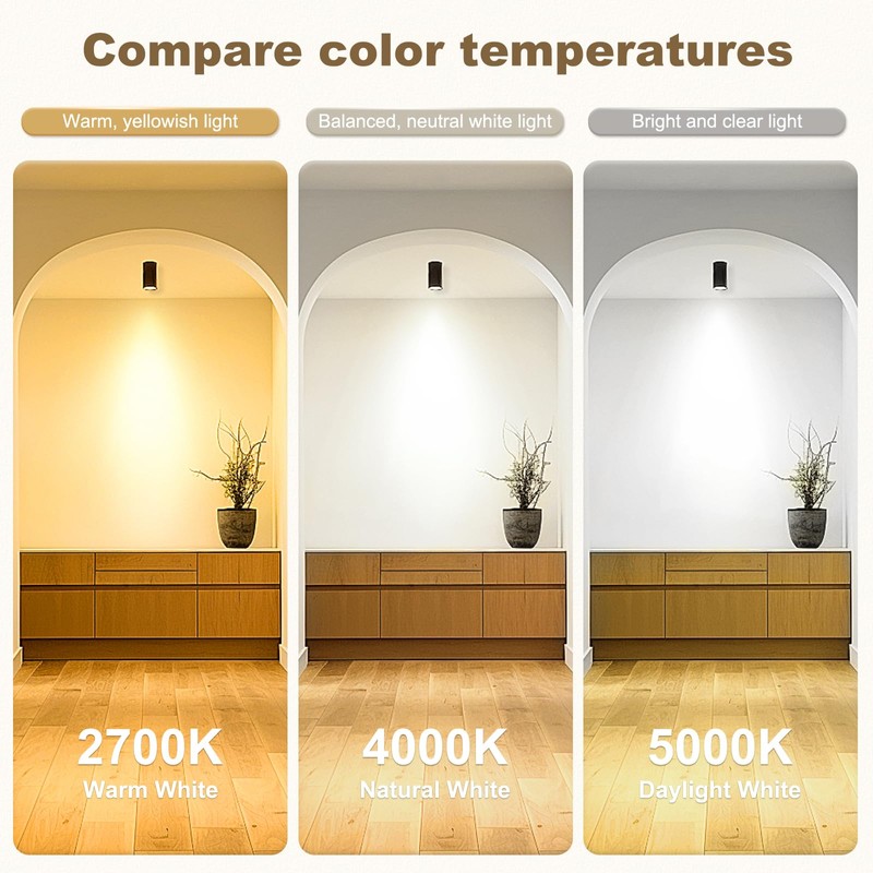 DiCUNO GU10 LED Bulb, 40W Equivalent, Natural White 4000K, 450LM,