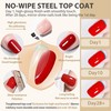 UNA GELLA Gel Base Top Coat Set, 2PCS Gel Top