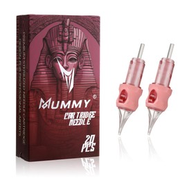 Mummy Tattoo-Patronen Nadeln sortiert Einweg-Rundliner L-Taper Bugpin 20 Stück (1009RL)