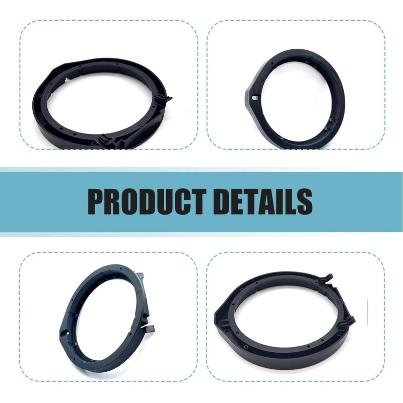 6.5 Inch Speaker Adapter Bracket Ring, All-in-one ABS Plastic Audio