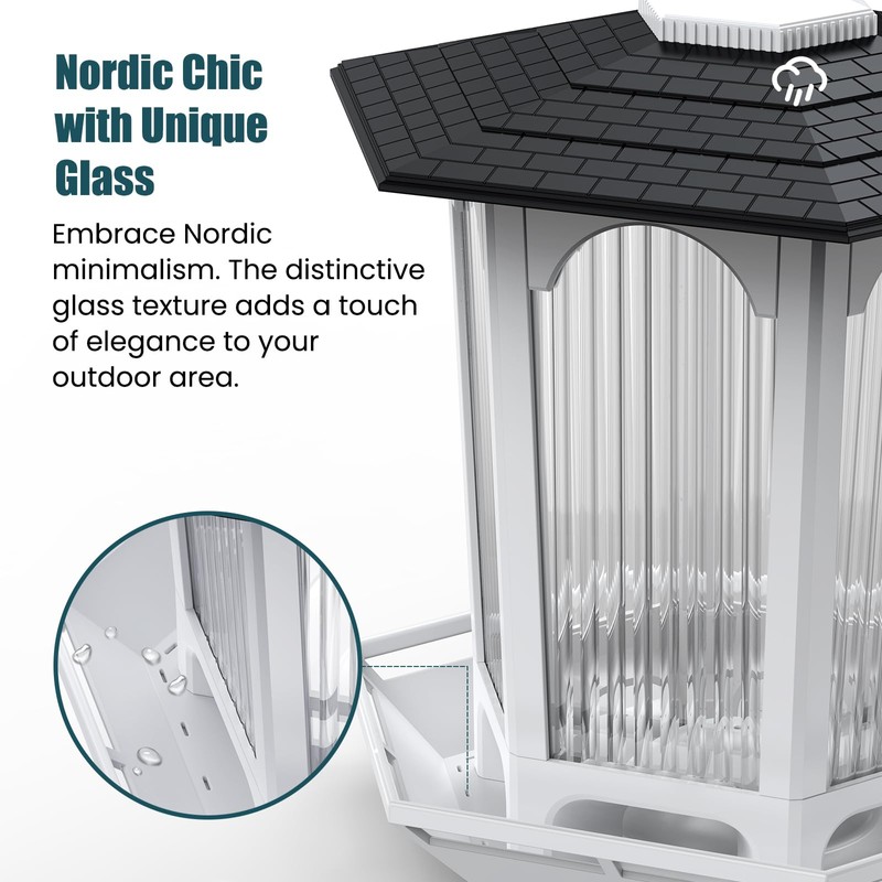 MrCrafts Nature Bird Feeders for Outdoors Hanging - Attract Wild