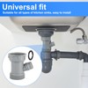 Kitchen Sink Drain Pipe Adapter, Versatile Y-Shaped Flexible Pipe Connector