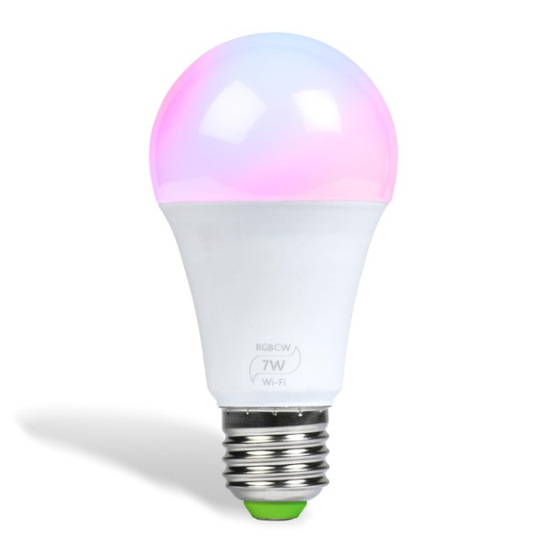Flux WiFi Smart LED Light Bulb - Compatible with Alexa, Google Home Assistant & IFTTT - Smartphone Controlled Multicolored Color Changing Lights - Sunrise Wake Up Light & Dimmable Night Light