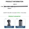 METALLIXITY Drill Bit (1.75mm) 12Pcs, 4241 High-Speed Steel Straight Shank