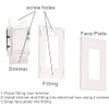Cloudy Bay in Wall Dimmer Switch for LED Light/CFL/Incandescent,3-Way Single