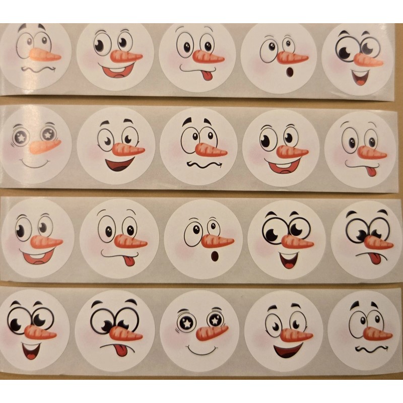 unknown 20 SNOWMAN STICKERS/REWAR
