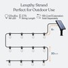 Brightech Ambience Pro Solar Powered Outdoor String Lights, 27ft Remote
