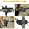 Unbranded Black Tactical Molle EDC Glasses Pouch Waterproof Protective Sunglasses