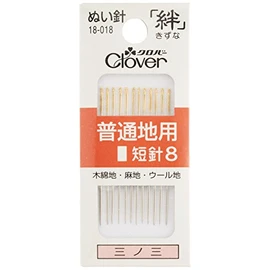Clover 18-018 Bond Shikiwa, Normal Ground Needle, 8 R8, Pack of 12