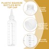PATIKIL 230 Ml/8 oz Plastic Squeeze Bottles with White Top