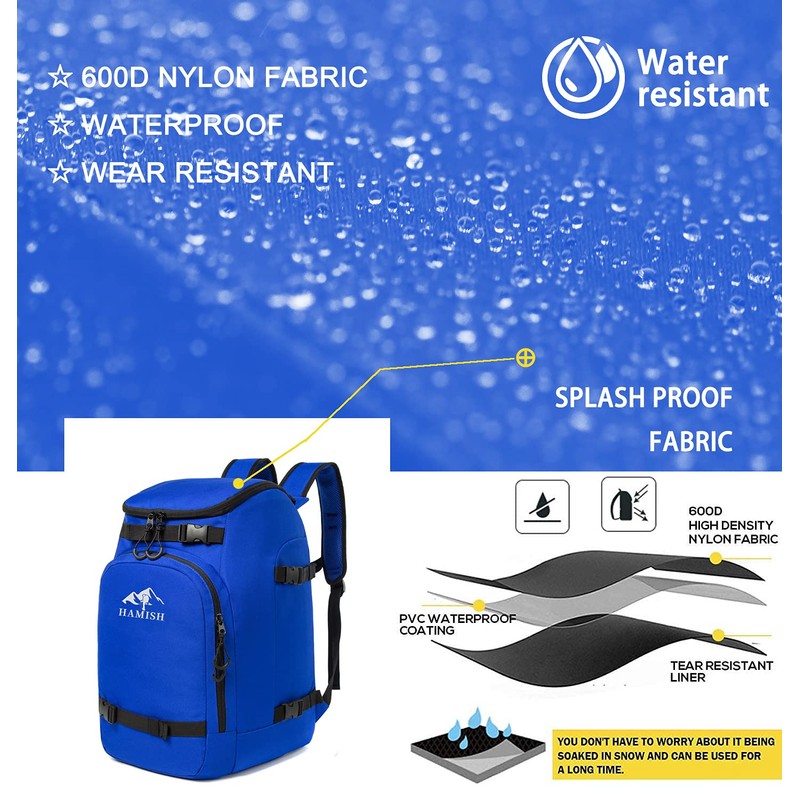 Hamish Ski Boot Bag Backpack 50L Waterproof Ski Boot Bag