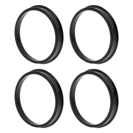 INFINAUTO 70.1mm to 63.4mm Car Wheel Hub Centric Rings Black Polycarbonate Wheels Center Shaft Shock Absorbing Hubrings 4 Pcs