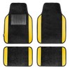 FH Group F14407YELLOW Premium Full Set Carpet Floor Mat (Sedan and SUV with Driver Heel Pad Yellow)