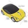 2.4G Wireless Mouse, Car Shape Bluetooth Optical Mouse with USB
