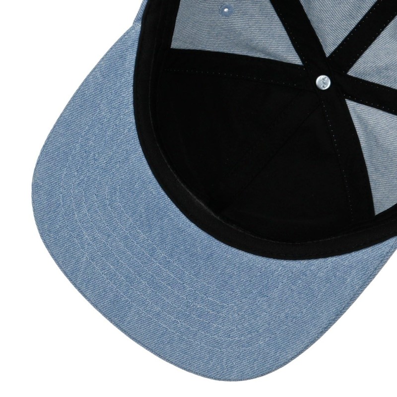 Reell Low Pitch Cap for Men and Women, Washed denim