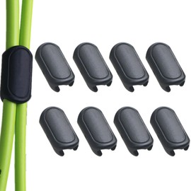 Cbhoktyue 8 Pcs Road Bike Cable Clips, Bike Brake Shifter Cable Housing Guide Clips Bicycles Brake Cable Fixed Clips Frame Buckle for Bike, Black