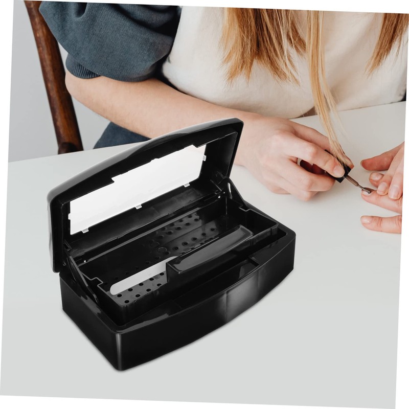 Baluue Professional Manicure Set Sterilizer Box Plastic Tray Nail Clipper