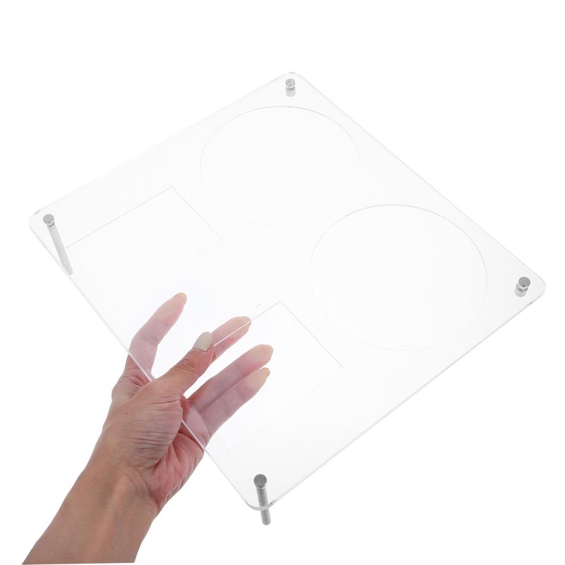 Gadpiparty Clear Acrylic CD Holder Stand Multi Functional Display Rack
