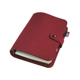 A6/ A5 6-Holes Felt Cover Round Ring View Binder File Folder for Loose Leaf Sheet Protectors/Notebook Refill/DIY Scrapbooking/Binder Cover Protector (Bossa Nova, A5 Combo)