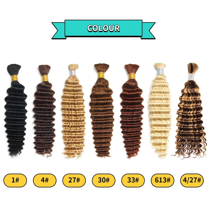 16 Inch Human Hair For Braiding Hair Bulk Braid Extensions