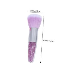 FOMIYES 3pcs Dual-use Cosmetic Brush for Loose Powder Manicure Short Handle and Design Lightweight and Makeup Brushes for Women and Girls