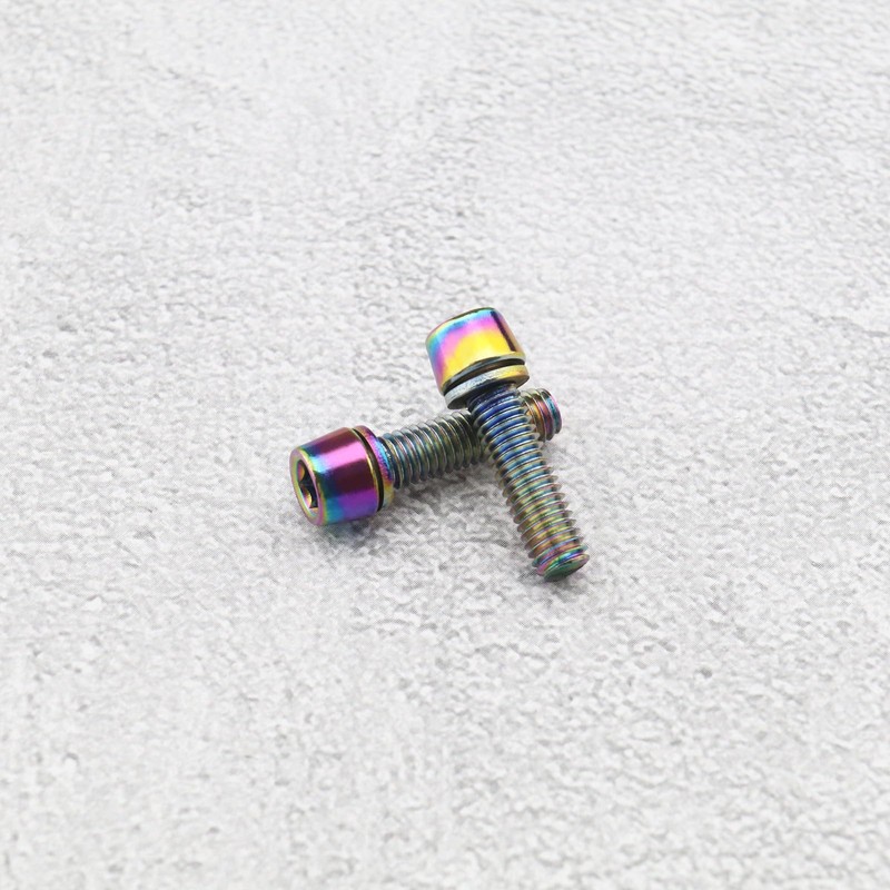 SING F LTD 12PCS Bike Stem Bolts M5x17mm Titanium Alloy