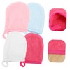 Ipetboom 12pcs Microfiber Exfoliating Gloves Reusable for Face Wash Thin