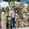 Baby Shower Decorations for Girls Boys Sage Green Gold Balloons