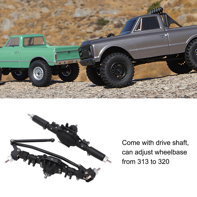 RC Front Rear Axles Complete Set Metal Assembly Kit Axle