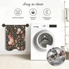 SHUCHING Black Bath Mat for Tub Non Slip-40x16 Inch, Wildflower