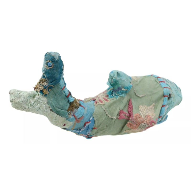 Marine Great White Shark Hand Crafted Paper Mache Colorful Sari